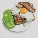 Hash Brown Waffles with Wild Garlic Pesto & Gruyere