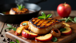 Pork Chop With Roasted Apples Recipe